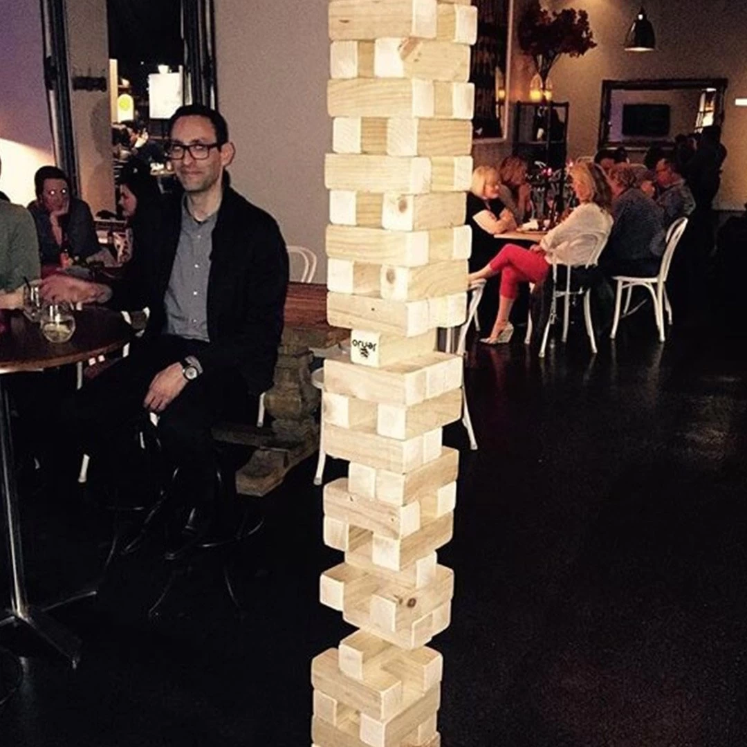 Giant Wooden Stacking Tower Blocks Outdoor Game 8 Giant Wooden Stacking Tower Blocks Outdoor Game - Image 6