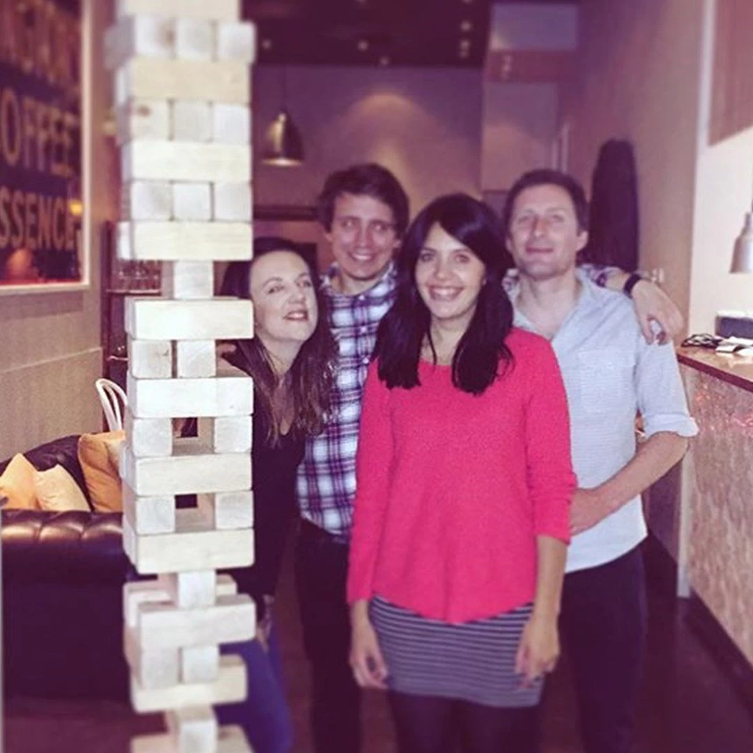 Giant Wooden Stacking Tower Blocks Outdoor Game 9 Giant Wooden Stacking Tower Blocks Outdoor Game - Image 7