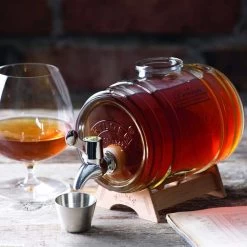 Glass Barrel Drink Dispenser 1 Litre