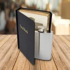 The Good Book Secret Flask
