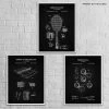 Tennis Patent Prints Wall Art | Set Of 3 -Entertainment Toy Store yellow octopus patent prints tennis 1