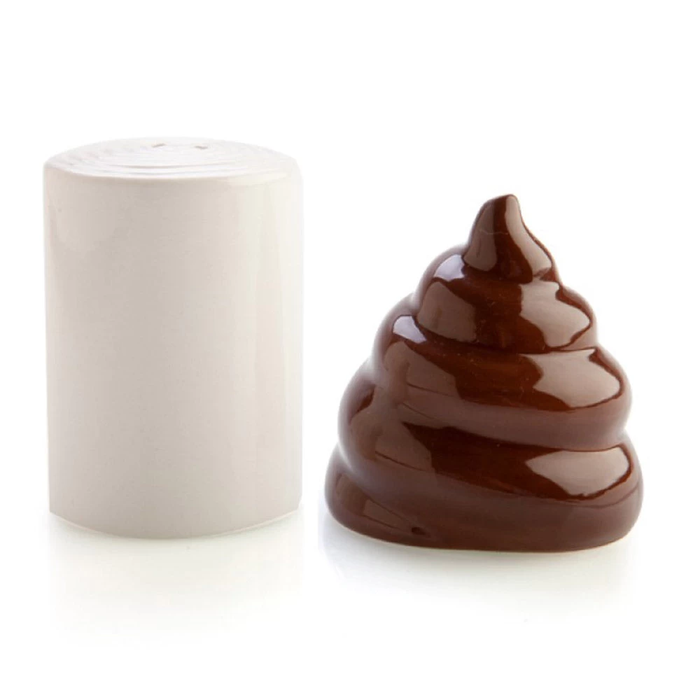 Poop & Toilet Paper Salt & Pepper Shaker Set 7 Poop & Toilet Paper Salt & Pepper Shaker Set - Image 5