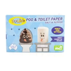Poop & Toilet Paper Salt & Pepper Shaker Set 13 Poop & Toilet Paper Salt & Pepper Shaker Set -Entertainment Toy Store yellow octopus poop toilet paper salt pepper shaker set 4