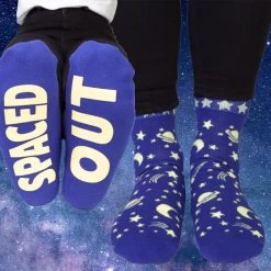 Spaced Out Secret Message Socks