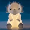 Triceratops Touch-Sensitive Rechargeable LED Night Light -Entertainment Toy Store yellow octopus triceratops soft touch night light 1