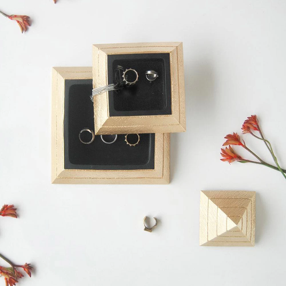 Gold Pyramid Jewellery Storage Box 5 Gold Pyramid Jewellery Storage Box - Image 3